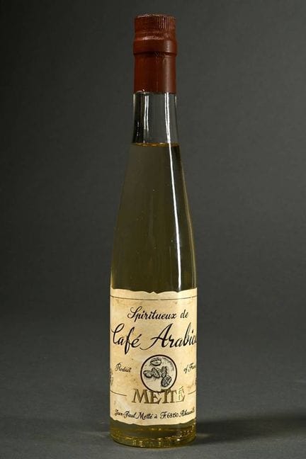 Botella de «Spiritueux de Café Arabica Mette», Jea