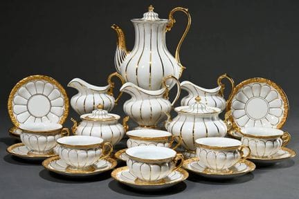 Service à café Meissen « X-Form » de 12 pièces, ri