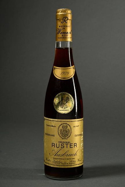 Botella de vino dulce de 1979, Original Ruster Aus