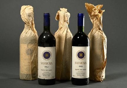 5 botellas de vino tinto Tenuta San Guido Sassicai