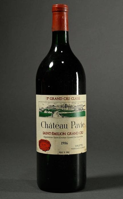 1986年份帕维酒庄（Chateau Pavie）红葡萄酒，一级特级园（premier Grand 