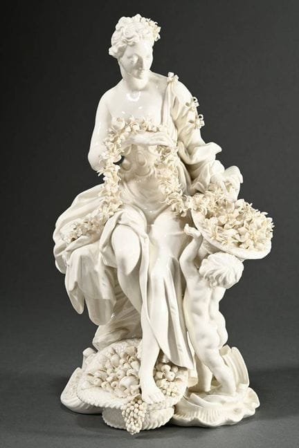 Grande statuetta di Nymphenburg “Flora come allego