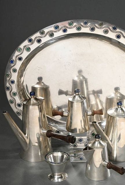 Servizio da caffè e tè messicano in 7 pezzi con ma