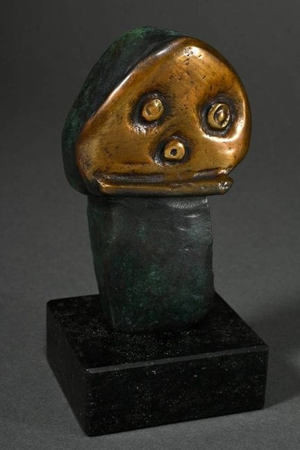 Vetere, Giovanni (*1940) « Nachdenklich », bronze 