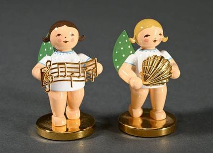 2 figurines d'anges « Goldedition » de la marque W