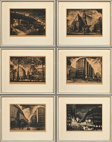 6 Illies, Arthur (1870-1952) "Hamburg Ansichten: M