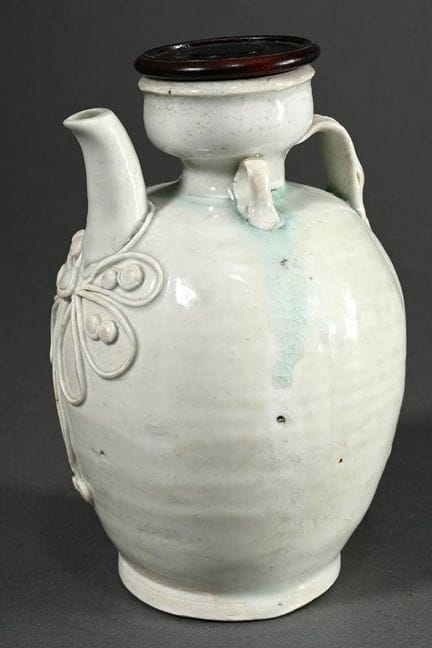 Théière en céramique chinoise avec décor filaire e
