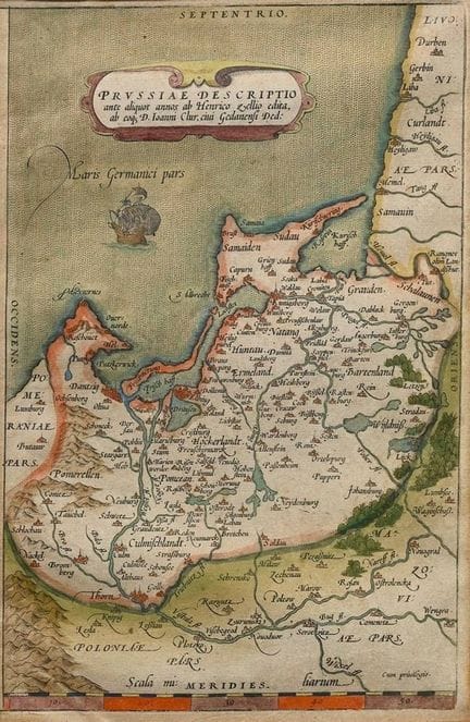 Ortelius, Abraham (1527-1598) „Prussiae Descriptio