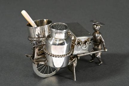 Service à épices chinois figuratif « Garçon avec c