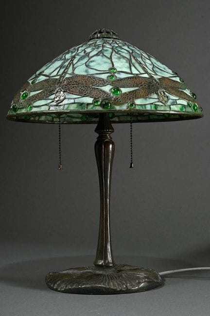Lampada da tavolo originale Tiffany Studio con par