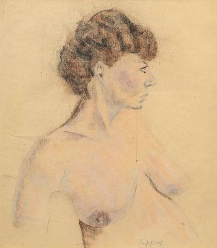 Tappert, Georg (1880-1957) "Frauenportrait", Paste