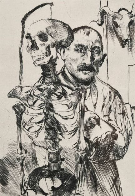 Corinth, Lovis (1858-1925) "Der Künstler und der T