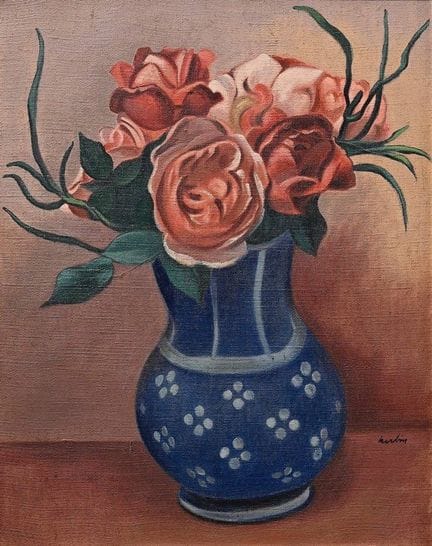 Herbin, Auguste (1882-1960) „Rosen in blauer Vase“