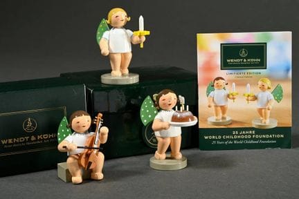 3 figurines d'anges diverses de la marque Wendt &a
