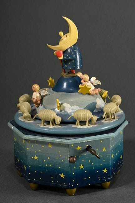 Boîte à musique octogonale « Le Père de la Lune »,