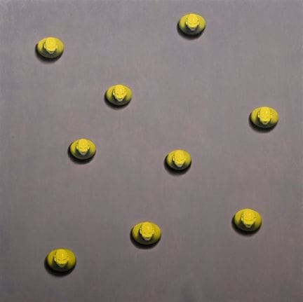 Vaccari, Wainer (*1949) "Teste d’Uovo" 1992, Öl/Ho