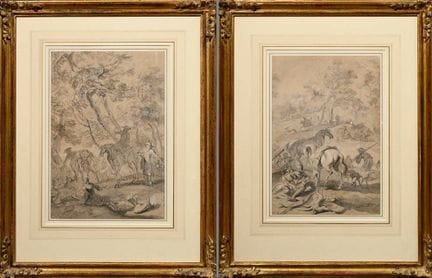 Maas, Dirk (1656-1717) zugeschrieben "Reiterszenen