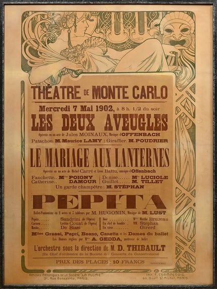 Mucha, Alphonse (1860-1939) "Théatre de Monte Carl