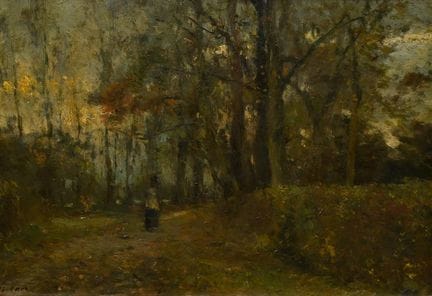 Höckner, Rudolf (1864-1942) "Herbstlicher Wald mit