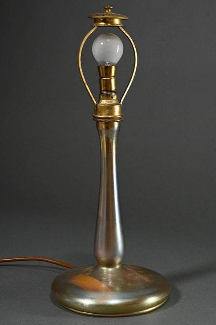 Base per lampada in vetro Tiffany Favrille con mon