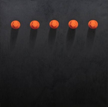 Vaccari, Wainer (*1949) "In Fila" 1988, Öl/Leinwan