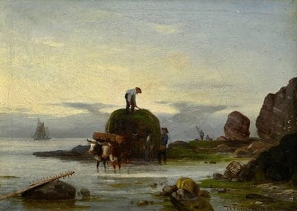 Fauerholt, Viggo (1832-1883) "Seetang-Ernte an der