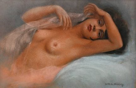 Olinsky, Ivan (1878-1962) "Weiblicher liegender Ak