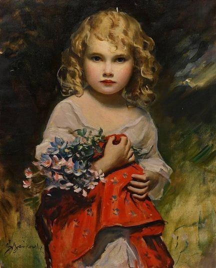 Szankowsky, Boleslaw von (1873-1953) "Mädchen mit 