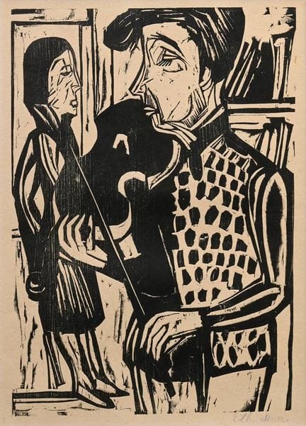 Kirchner, Ernst Ludwig (1880-1938) "Der Geiger Häu