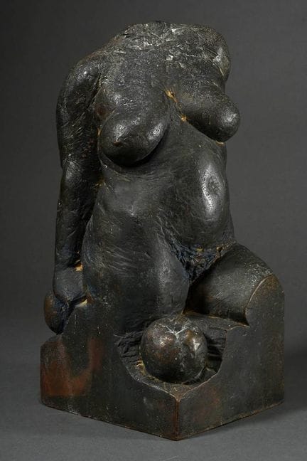 Baumgärtel, Christa (*1947) « Eva », bronze patiné
