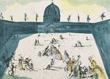 Dali, Salvador (1904-1989) "Place St. Pierre" 1972