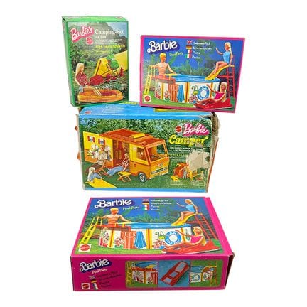 Collezione Barbie Mattel, Camper e Pool Party con 