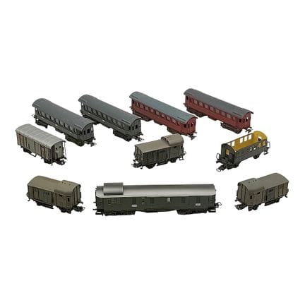 Märklin set of ten H0 coaches, passenger, sleeping