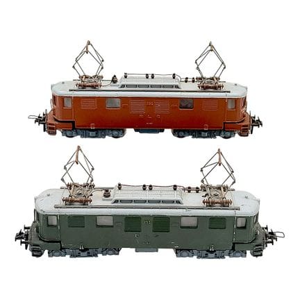Two scratch-built electric locomotives BLS 255 on 