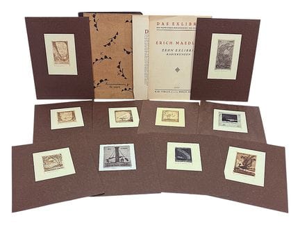 Erich Mädler, carpeta «Das Exlibris», diez exlibri