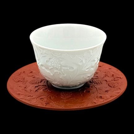 Tazza di Meissen con piattino, porcellana e gres d