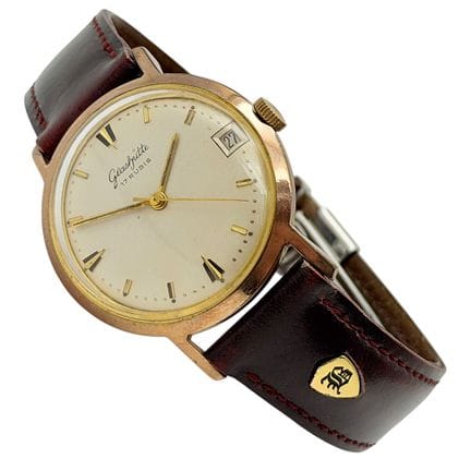 Glashütte GUB wristwatch, hand-wound with date, 20