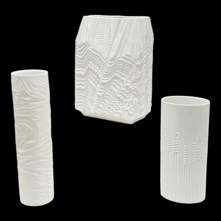 Tre vasi della linea Rosenthal Studio Line, porcel