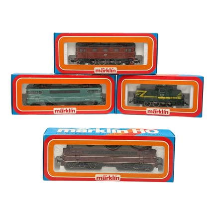 Quattro locomotive Märklin in scala H0 ispirate a 
