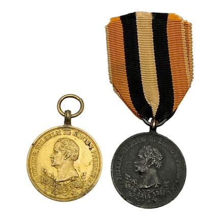 Prussia, due medaglie commemorative di guerra del 