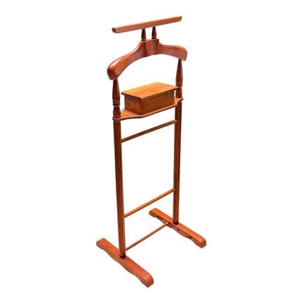 Portaabiti, legno, appendiabiti con barra superior