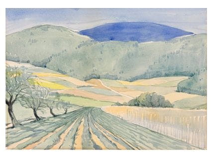 Willy Habl, Wide Landscape with Blue Ridge, North 
