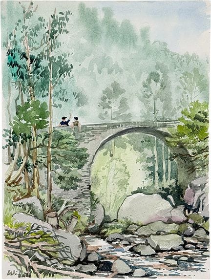 Martin Wirth, Madeira, "Brücke bei Monte", stone a