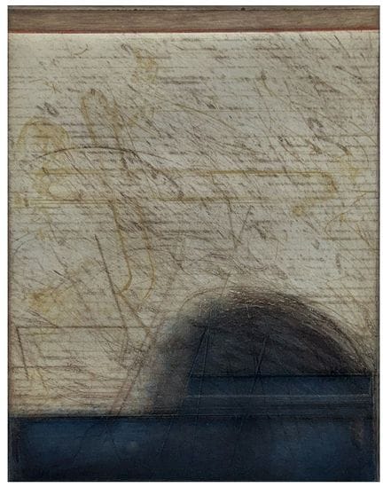 卡尔·弗雷德·达门，《抽象构图》，战后现代主义“非形式主义”版画，1980年
（1917年出生于施托