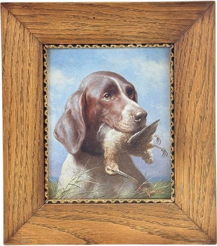 Carl Reichert, Cane da caccia con beccaccia in boc
