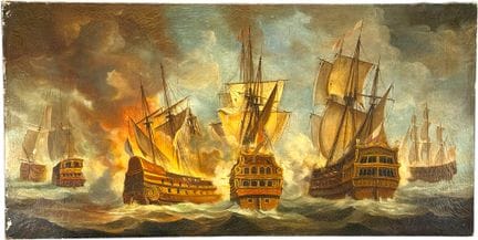 Maffei, battaglia navale con navi di linea del XVI