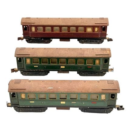 Märklin H0 two passenger coaches 341 and MITROPA s
