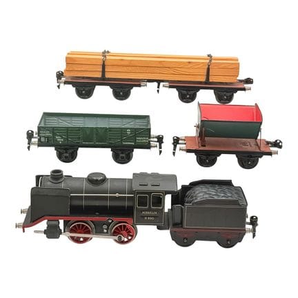 Locomotiva a vapore Märklin R 890 con vagone per i