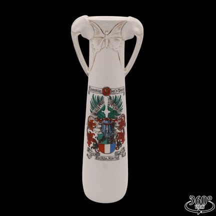 Vaso Art Nouveau della KPM di Berlino con rilievo 