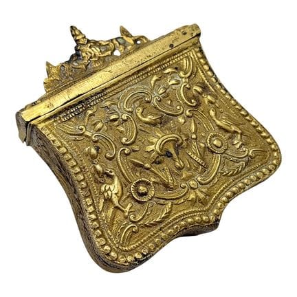 Portacartucce (palaska), ottone con decorazioni a 